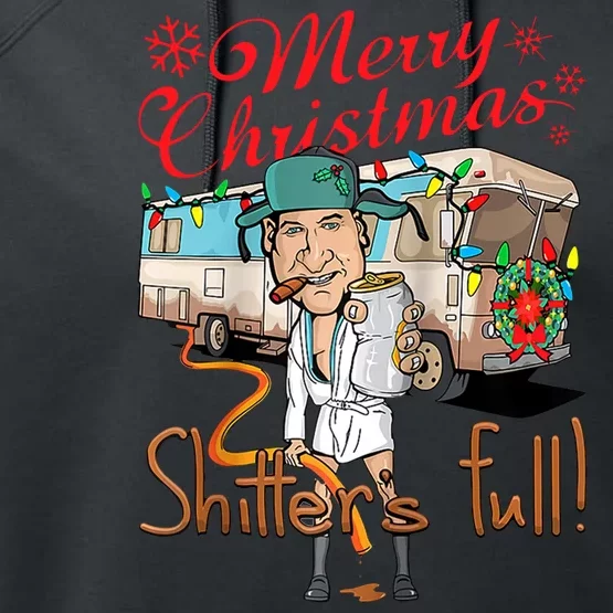 Merry Christmas Shitter's Full Performance Fleece Hoodie