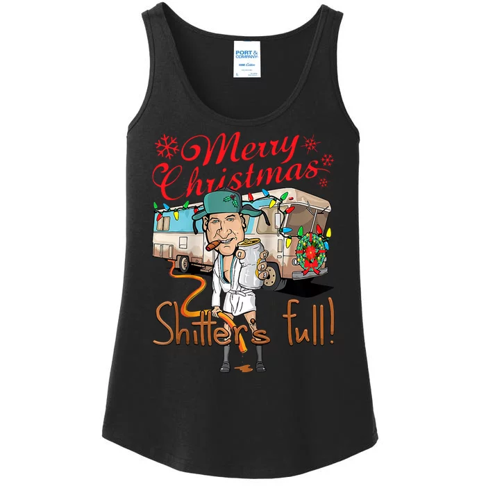 Merry Christmas Shitter's Full Ladies Essential Tank