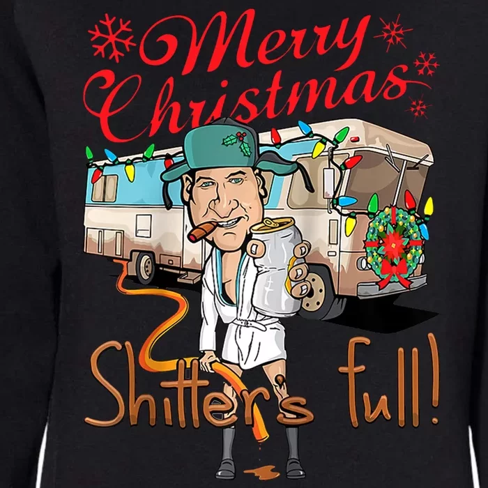 Merry Christmas Shitter's Full Womens California Wash Sweatshirt