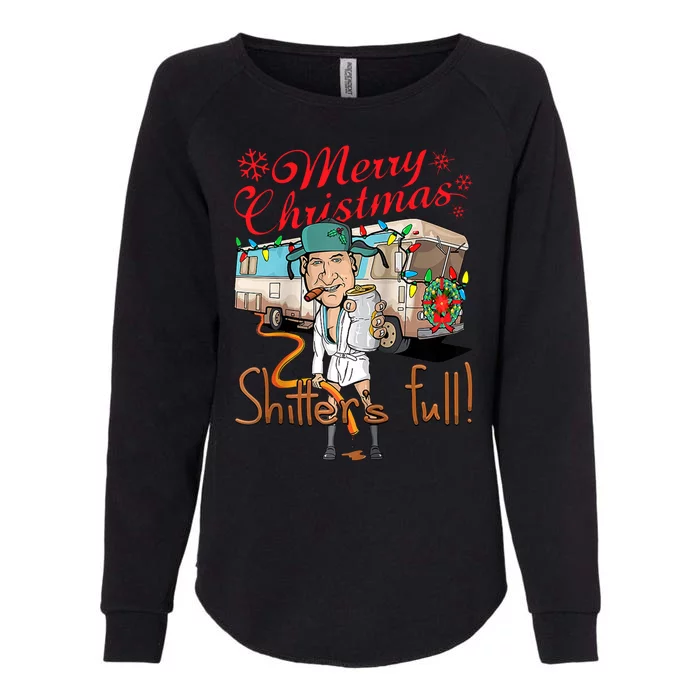 Merry Christmas Shitter's Full Womens California Wash Sweatshirt