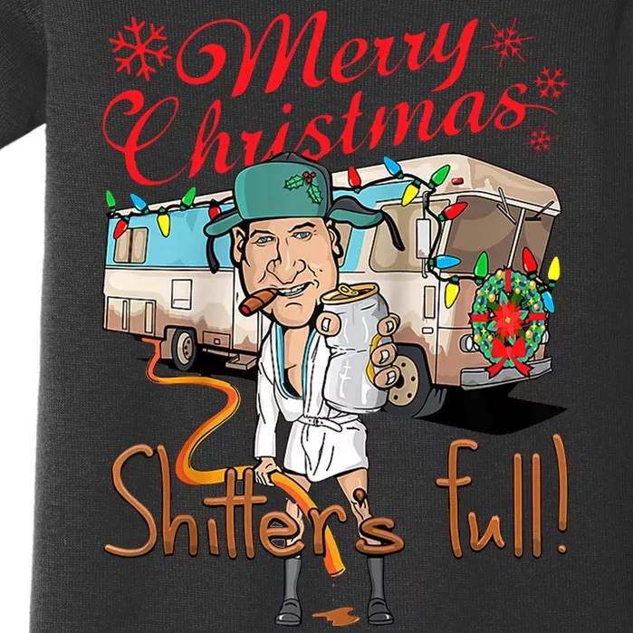 Merry Christmas Shitter's Full Baby Bodysuit