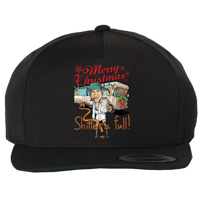 Merry Christmas Shitter's Full Wool Snapback Cap