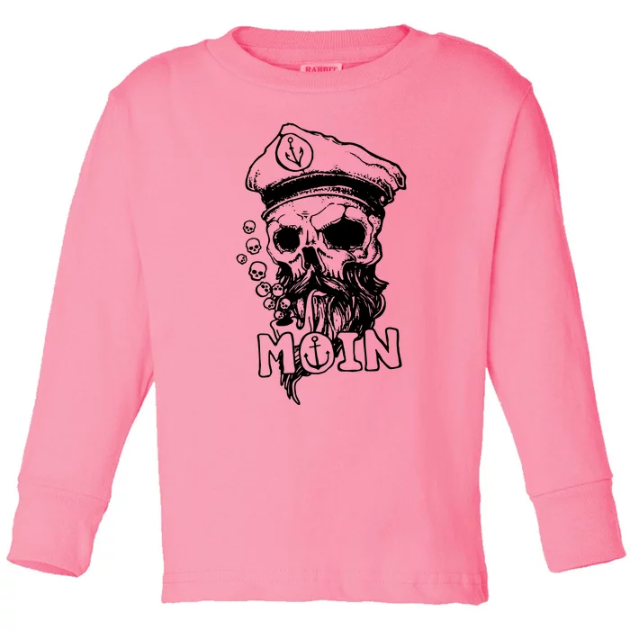 Moin Captain Skull Toddler Long Sleeve Shirt