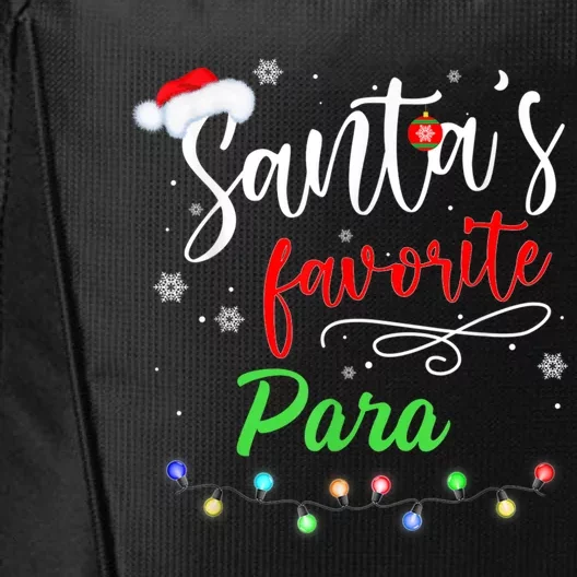 Merry Christmas Santa Squad Funny Santa's Favorite Para Gift City Backpack