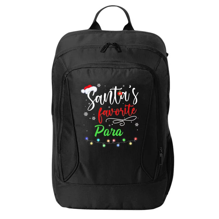 Merry Christmas Santa Squad Funny Santa's Favorite Para Gift City Backpack