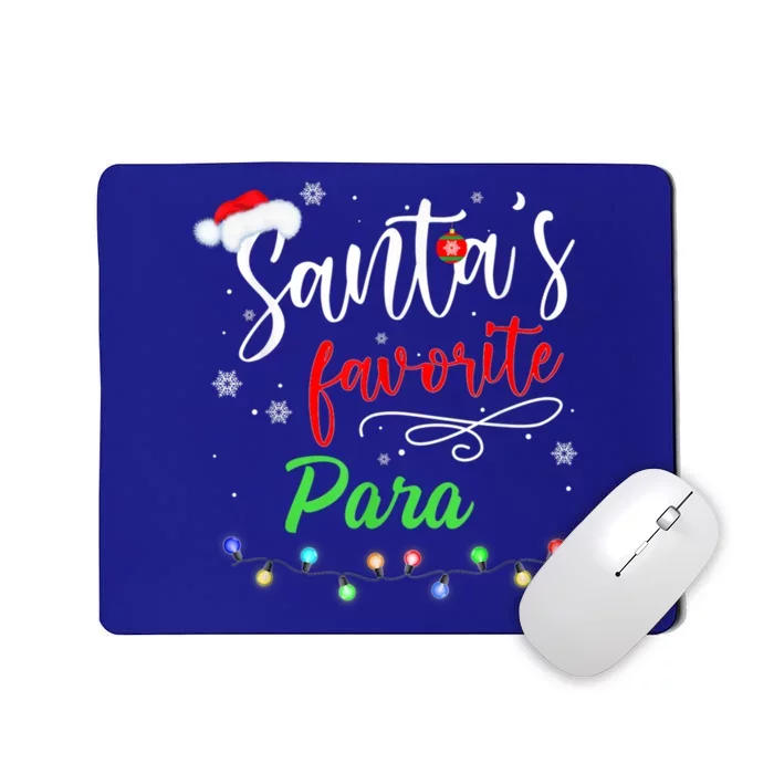 Merry Christmas Santa Squad Funny Santa's Favorite Para Gift Mousepad