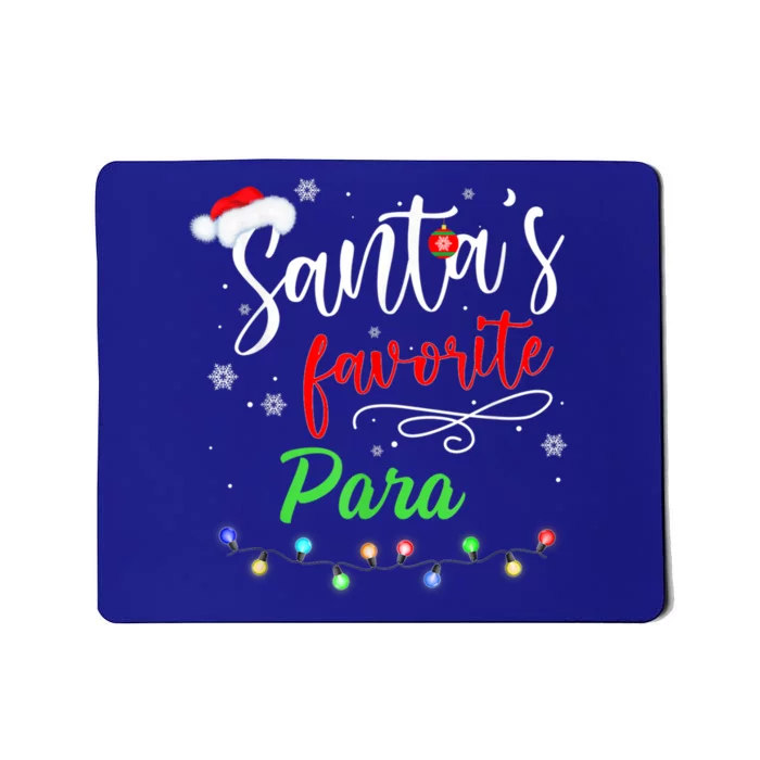 Merry Christmas Santa Squad Funny Santa's Favorite Para Gift Mousepad