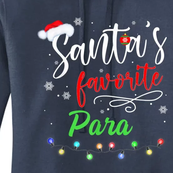 Merry Christmas Santa Squad Funny Santa's Favorite Para Gift Women's Pullover Hoodie