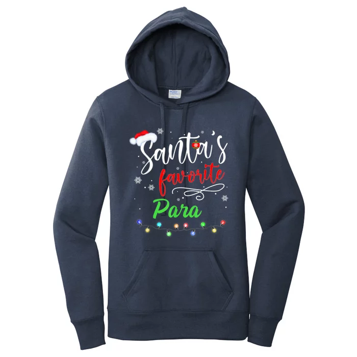 Merry Christmas Santa Squad Funny Santa's Favorite Para Gift Women's Pullover Hoodie