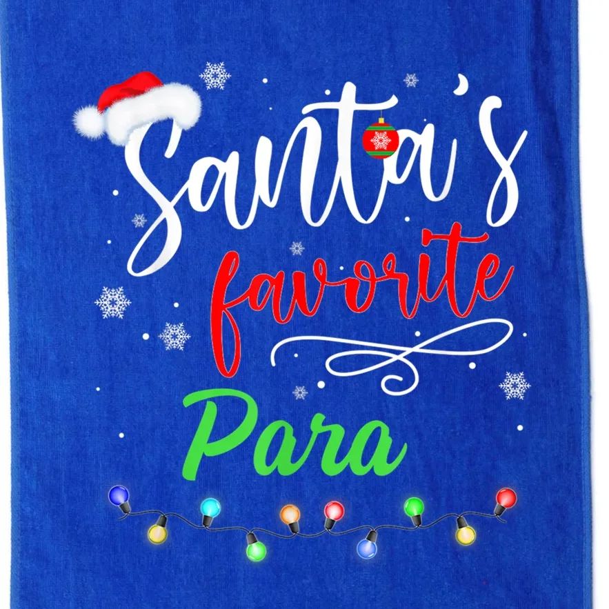 Merry Christmas Santa Squad Funny Santa's Favorite Para Gift Platinum Collection Golf Towel