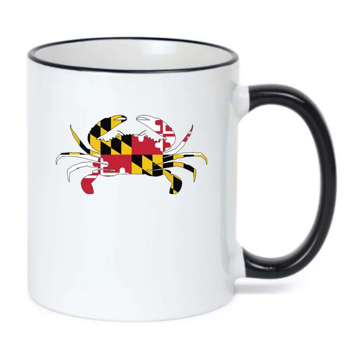 Maryland Crab State Pride Flag Black Color Changing Mug