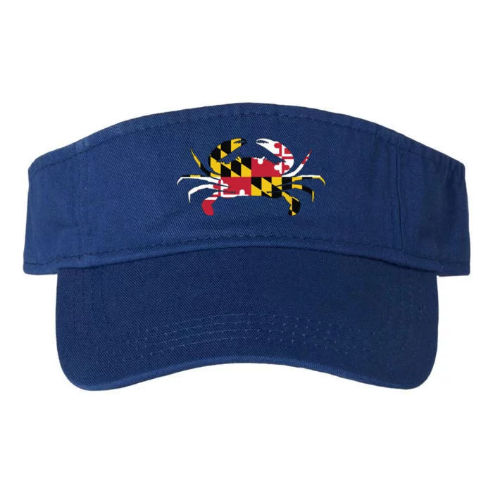 Maryland Crab State Pride Flag Valucap Bio-Washed Visor