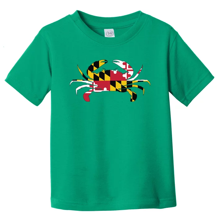 Maryland Crab State Pride Flag Toddler T-Shirt