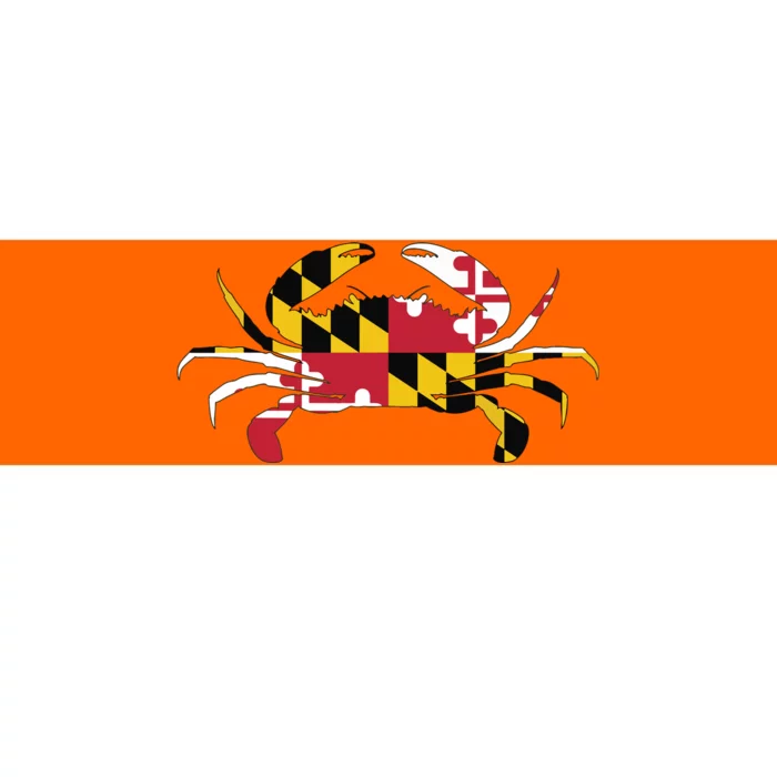 Maryland Crab State Pride Flag Bumper Sticker