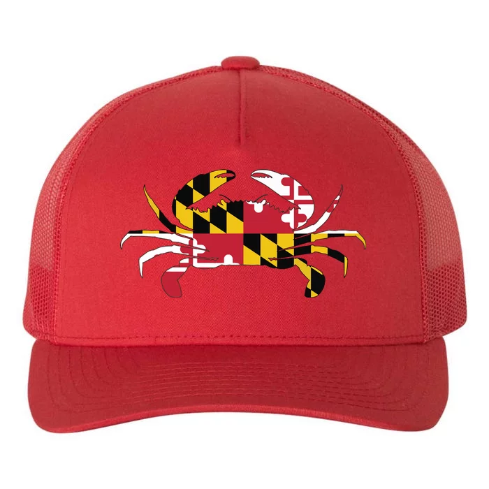 Maryland Crab State Pride Flag Yupoong Adult 5-Panel Trucker Hat