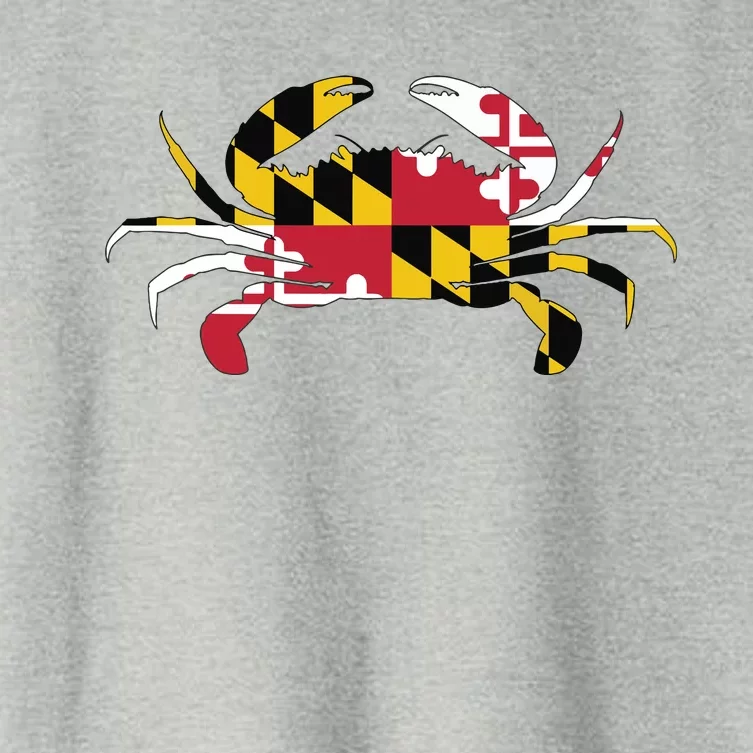 Maryland Crab State Pride Flag Women's Crop Top Tee