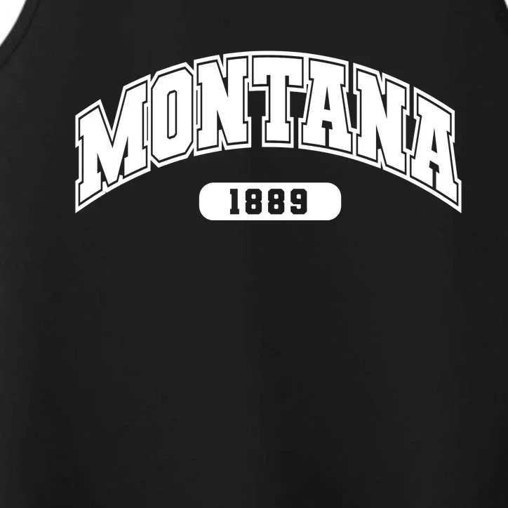 Montana Collegiate Style 1889 Performance Tank