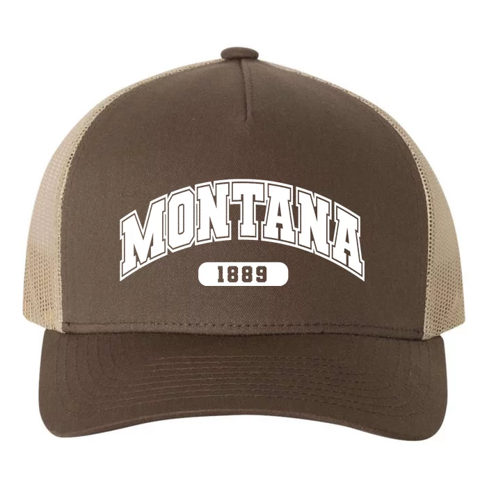 Montana Collegiate Style 1889 Yupoong Adult 5-Panel Trucker Hat