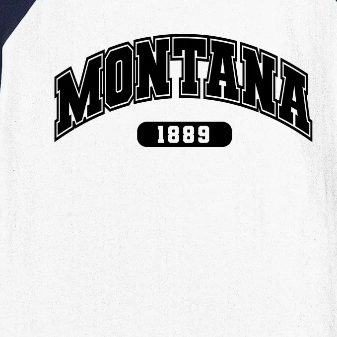 Montana Collegiate Style 1889 Baseball Sleeve Shirt