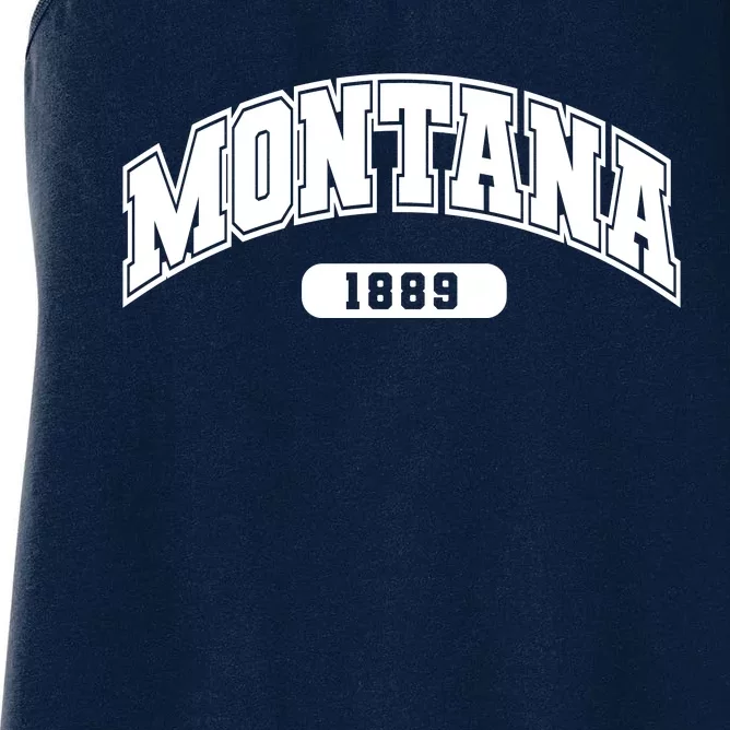 Montana Collegiate Style 1889 Women's Racerback Tank