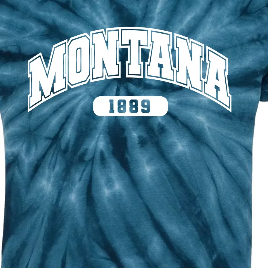 Montana Collegiate Style 1889 Kids Tie-Dye T-Shirt