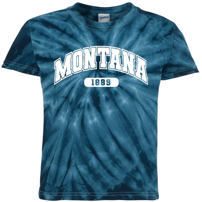 Montana Collegiate Style 1889 Kids Tie-Dye T-Shirt