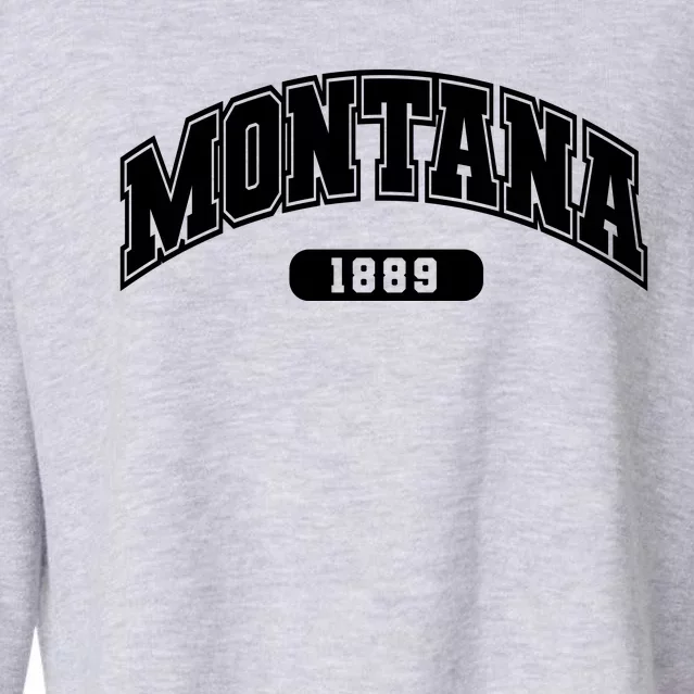 Montana Collegiate Style 1889 Cropped Pullover Crew