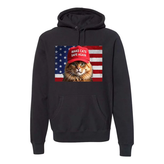 Make Cats Safe Again Gift Premium Hoodie