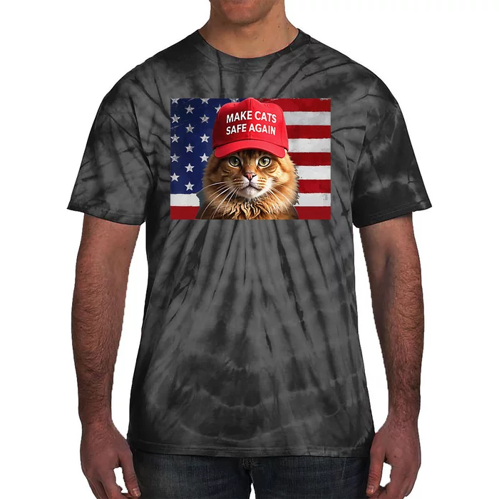 Make Cats Safe Again Gift Tie-Dye T-Shirt