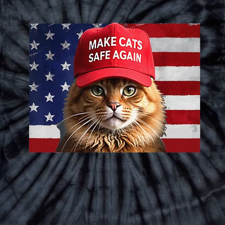 Make Cats Safe Again Gift Tie-Dye T-Shirt