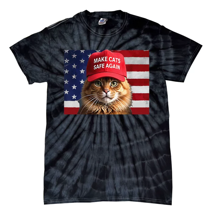 Make Cats Safe Again Gift Tie-Dye T-Shirt