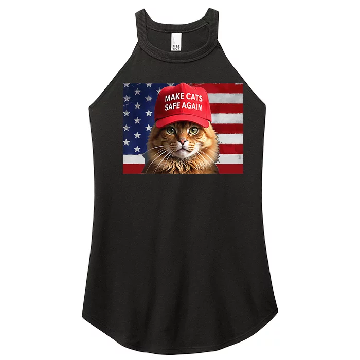 Make Cats Safe Again Gift Women’s Perfect Tri Rocker Tank