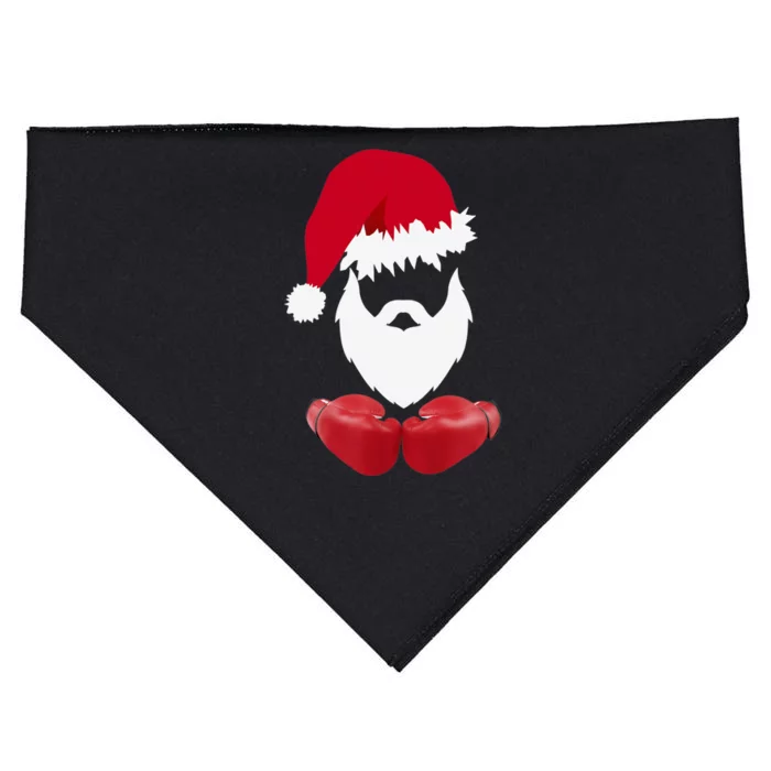 Merry Christmas Santa Claus Boxing Unisex USA-Made Doggie Bandana