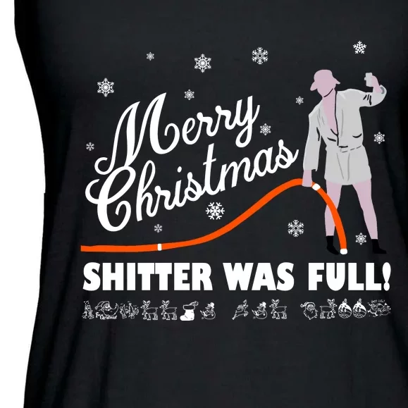 Merry Christmas ShitterS Full Ladies Essential Flowy Tank