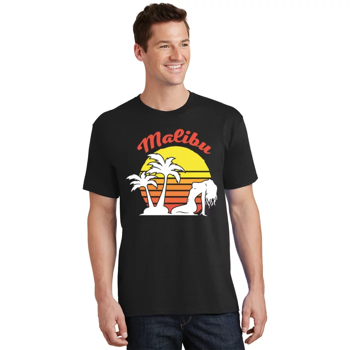 Malibu California Summer Vacation Beach Theme T-Shirt