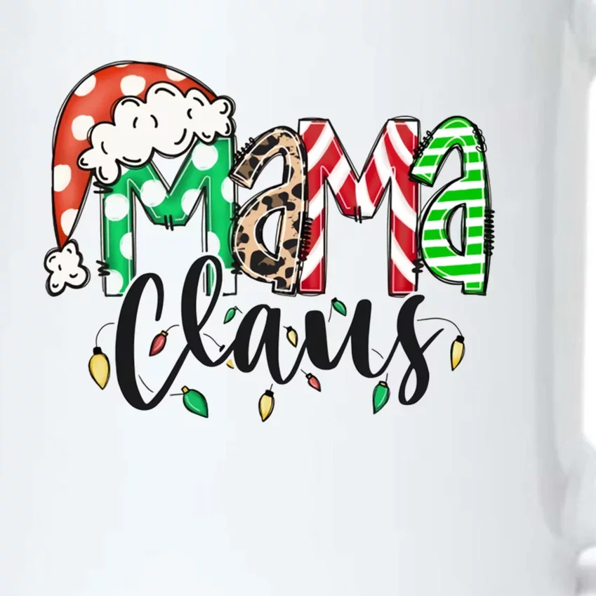 Mama Claus Santa Hat Christmas Mom Winter Holiday Gift Black Color Changing Mug