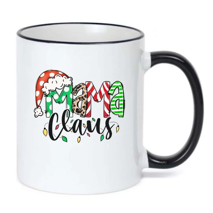 Mama Claus Santa Hat Christmas Mom Winter Holiday Gift Black Color Changing Mug