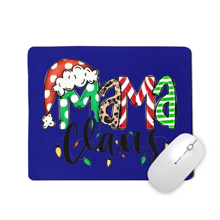 Mama Claus Santa Hat Christmas Mom Winter Holiday Gift Mousepad