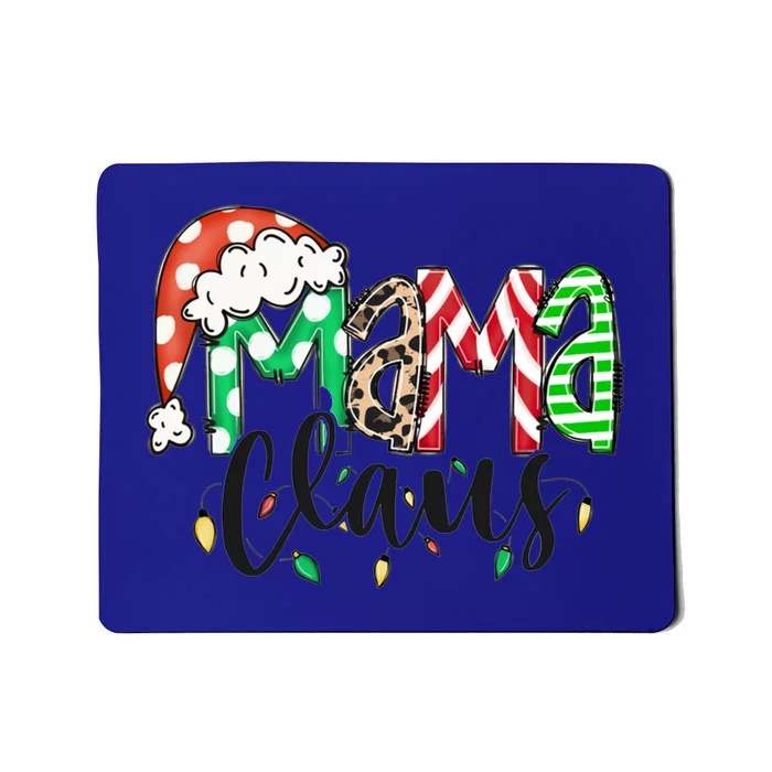 Mama Claus Santa Hat Christmas Mom Winter Holiday Gift Mousepad