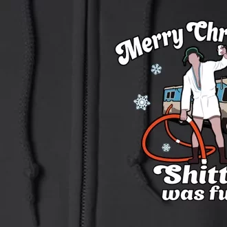 Christmas Vacation Merry Christmas Shitters Full Christmas Ugly Full Zip Hoodie