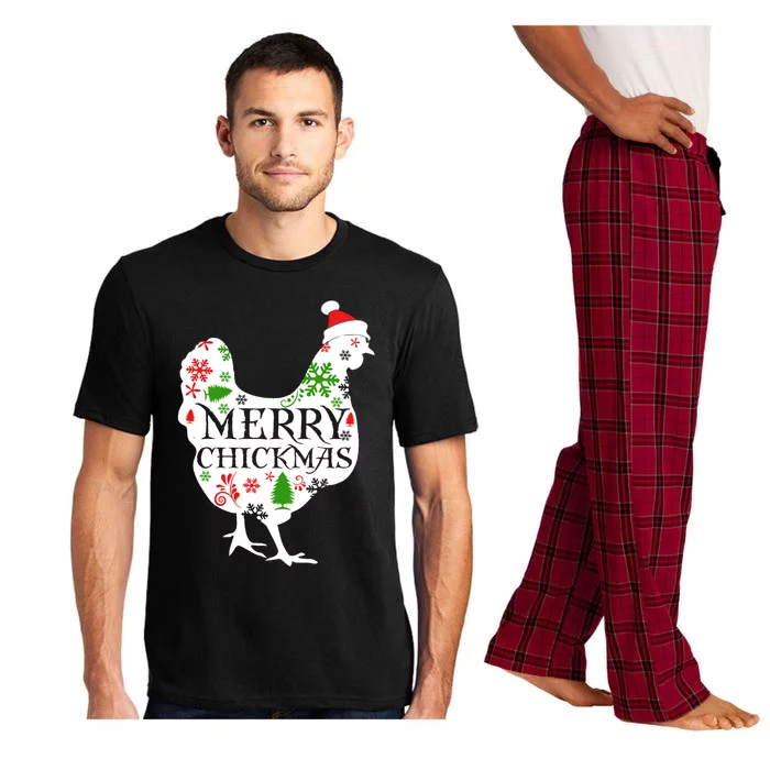 Merry Chickmas Santa Hat Chicken Lovers Christmas Gift Meaningful Gift Pajama Set