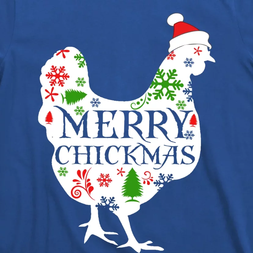 Merry Chickmas Santa Hat Chicken Lovers Christmas Gift Meaningful Gift T-Shirt