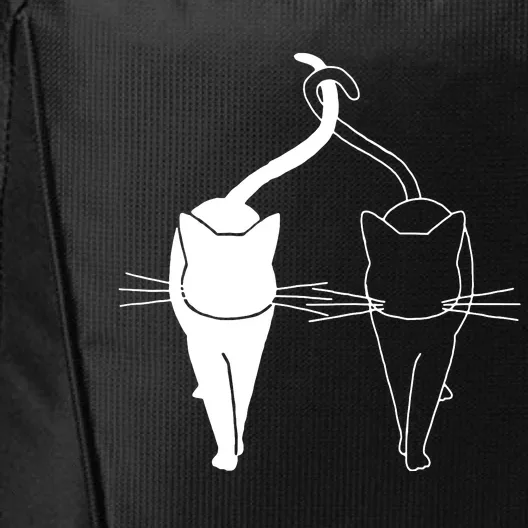 Meow Cat Shirt Meow Kitty Funny Cats Mom And Cat Dad City Backpack