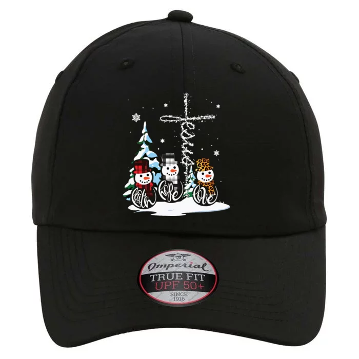 Merry Christmas Snowmen Faith Hope Love Christmas The Original Performance Cap