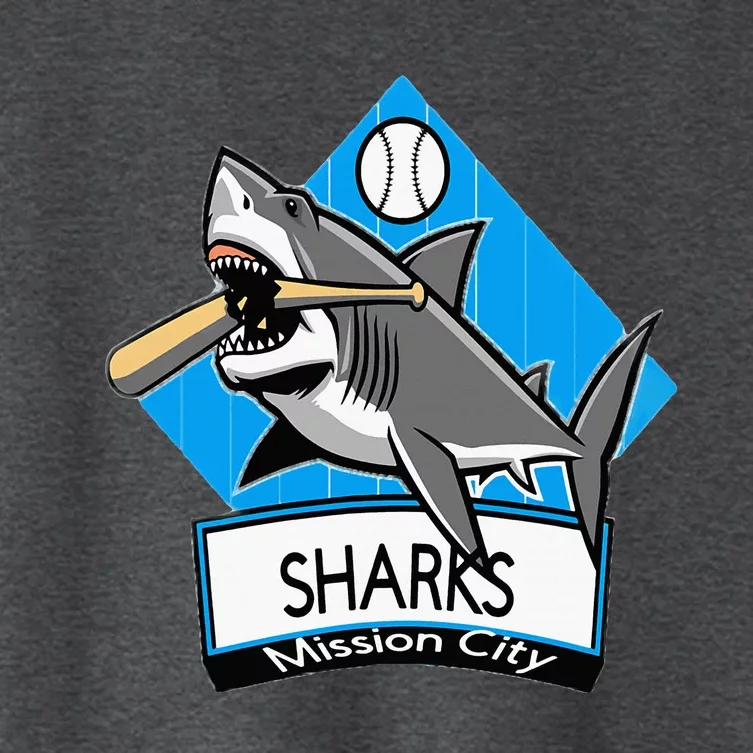 Mission City Sharks Baseball Women's Crop Top Tee