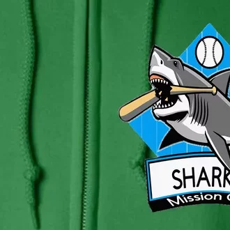 Mission City Sharks Baseball Full Zip Hoodie