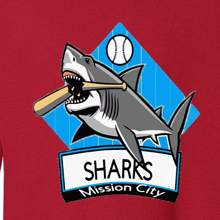 Mission City Sharks Baseball Toddler Sweatshirt