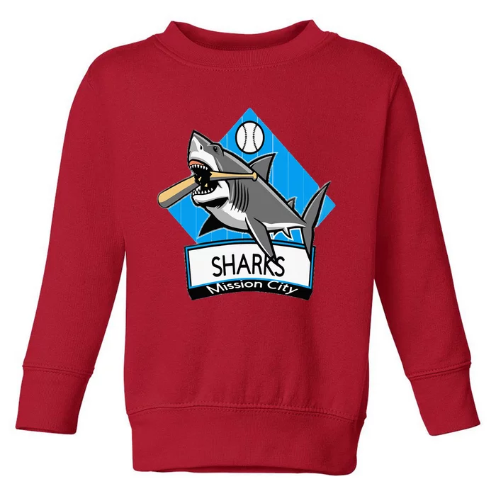 Mission City Sharks Baseball Toddler Sweatshirt