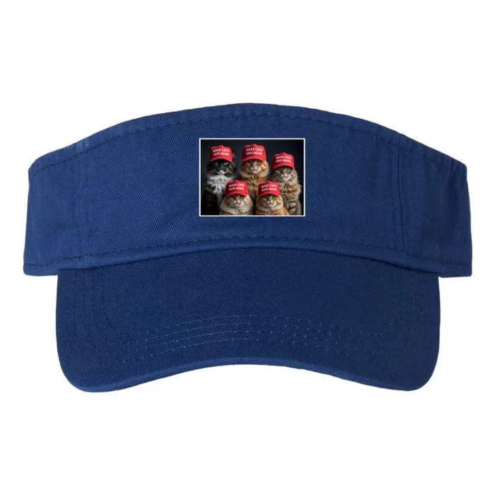 Make Cats Safe Again Trump Valucap Bio-Washed Visor