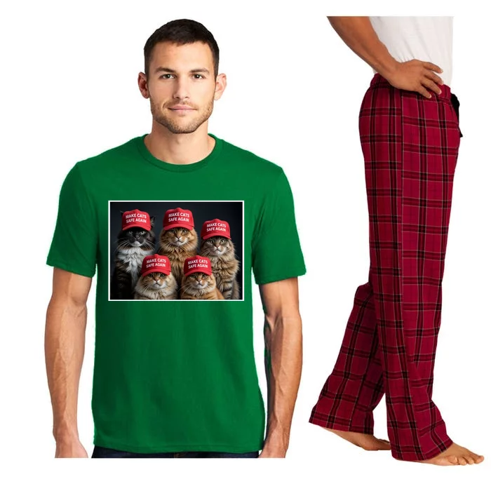 Make Cats Safe Again Trump Pajama Set